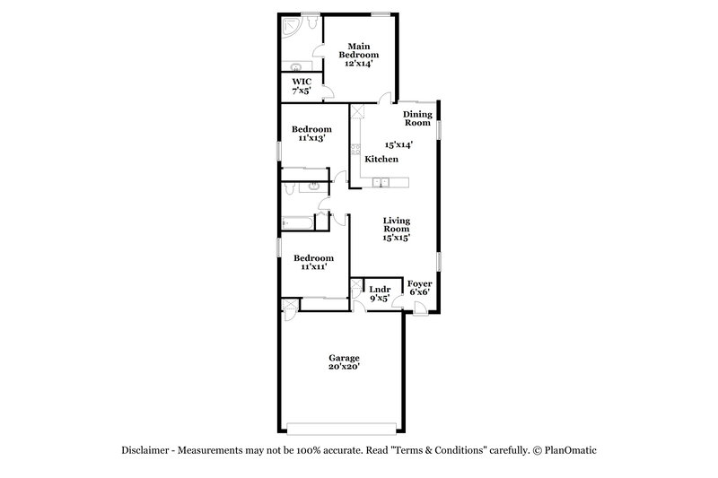 1,960/Mo, 8306 Highfield Ave Jacksonville, FL 32216 Floor Plan View