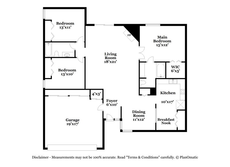 1,715/Mo, 8018 Weather Vane Dr Jacksonville, FL 32244 Floor Plan View