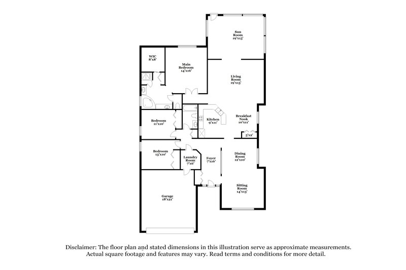 2,265/Mo, 1799 Tall Tree Dr E Jacksonville, FL 32246 Floor Plan View