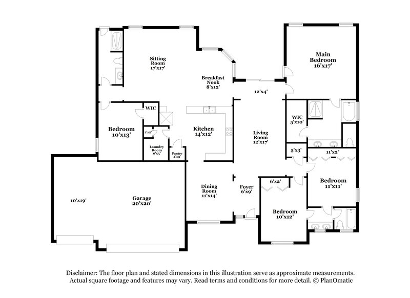 2,795/Mo, 1709 N Cappero Dr St Augustine, FL 32092 Floor Plan View