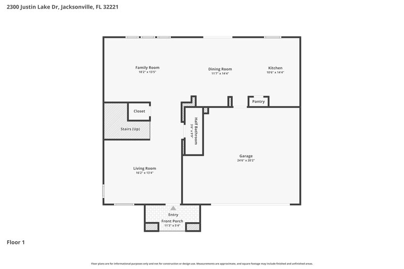2,300/Mo, 2300 Justin Lake Dr Jacksonville, FL 32221 Floor Plan View