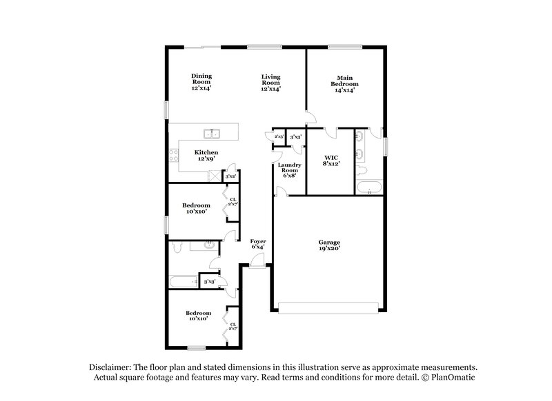 3,160/Mo, 7573 Sunnydale Ln Jacksonville, FL 32256 Floor Plan View