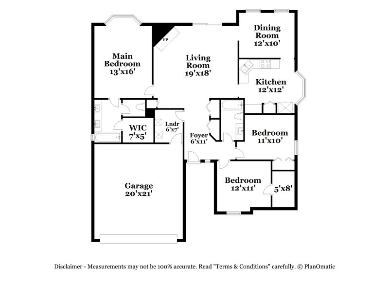 1,935/Mo, 8724 Huntington Woods Cir N Jacksonville, FL 32244 Floor Plan View