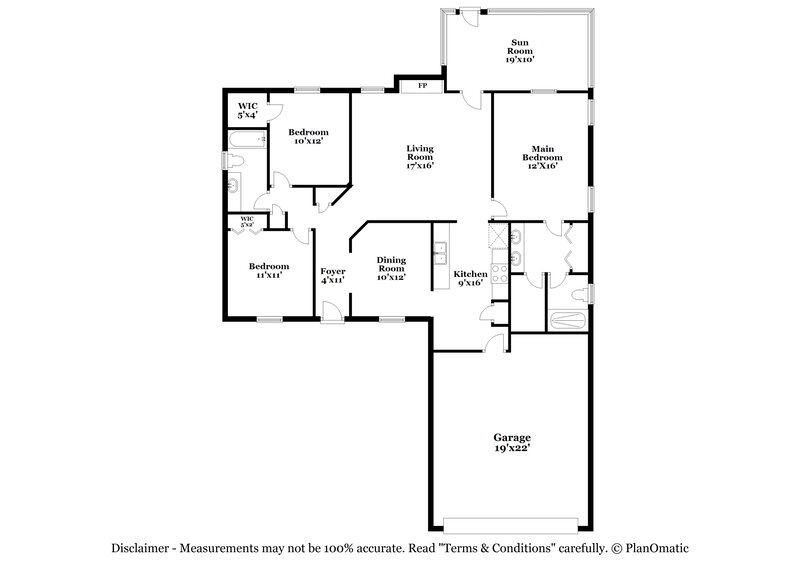 1,850/Mo, 2030 Avila Way Middleburg, FL 32068 Floor Plan View