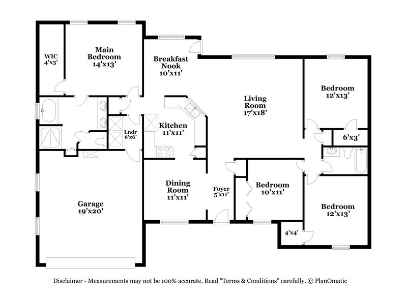 1,950/Mo, 2711 Ravine Hill Dr Middleburg, FL 32068 Floor Plan View