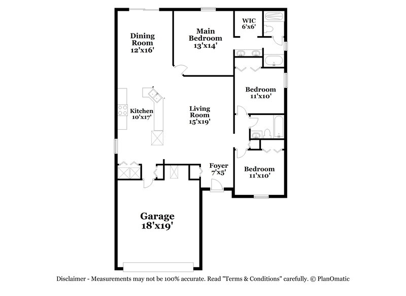 1,755/Mo, 6769 Portofina Ct Jacksonville, FL 32222 Floor Plan View