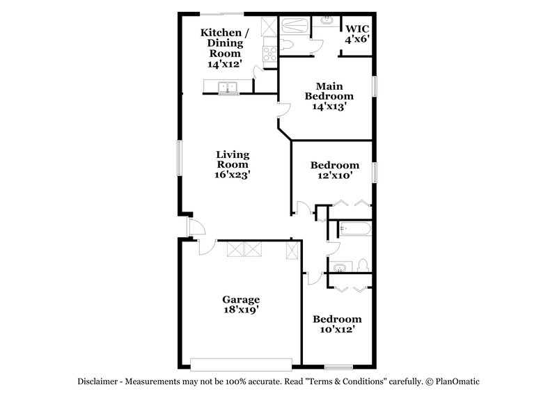 1,945/Mo, 5590 Oak Crossing Ct Jacksonville, FL 32244 Floor Plan View