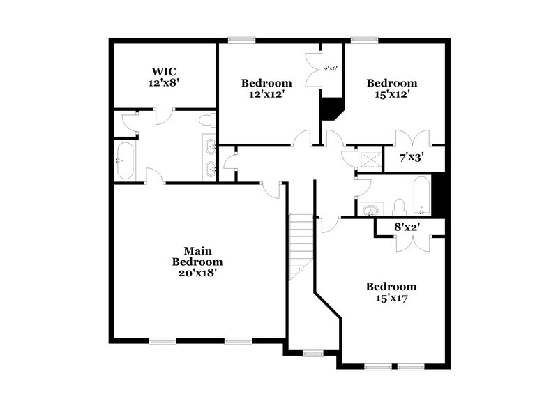 2,180/Mo, 7242 Rampart Ridge Cir E Jacksonville, FL 32244 Floor Plan View 2
