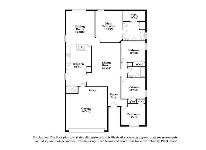 2,335/Mo, 574 S Aberdeenshire Dr Saint Johns, FL 32259 Floor Plan View
