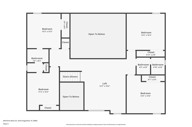 3,105/Mo, 644 Porta Rosa Cir St Augustine, FL 32092 Floor Plan View 2