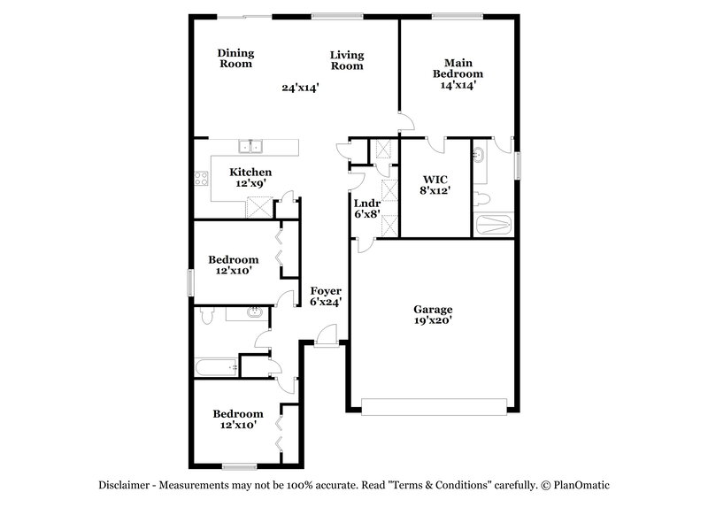 1,760/Mo, 7298 Steventon Way Jacksonville, FL 32244 Floor Plan View