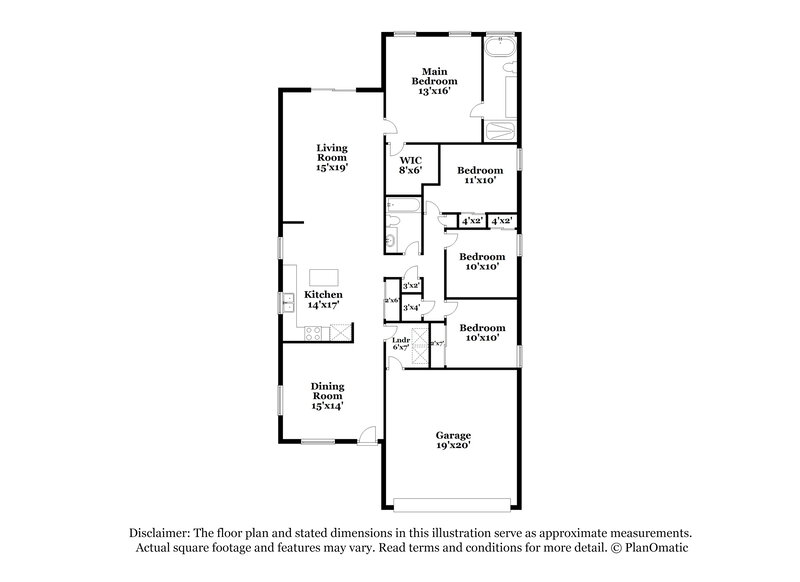 2,235/Mo, 1403 Creek Point Blvd Jacksonville, FL 32218 Floor Plan View