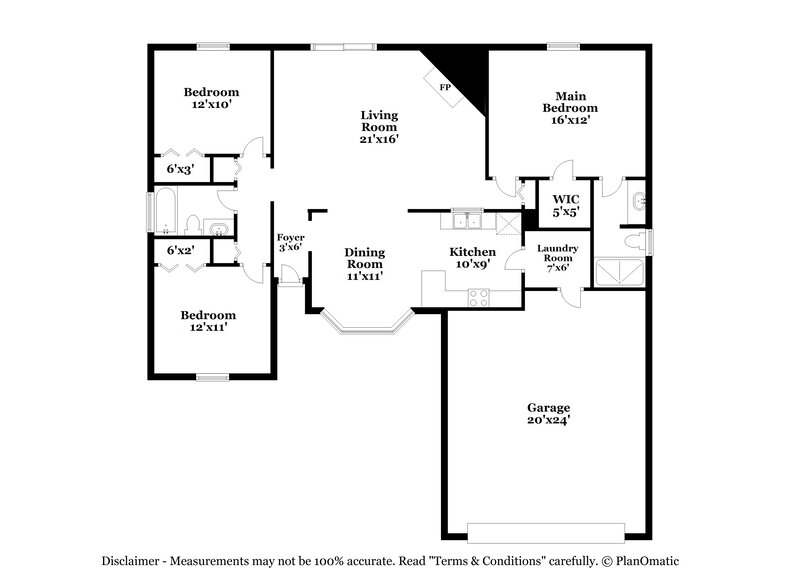 1,805/Mo, 1290 Bee St N Orange Park, FL 32065 Floor Plan View