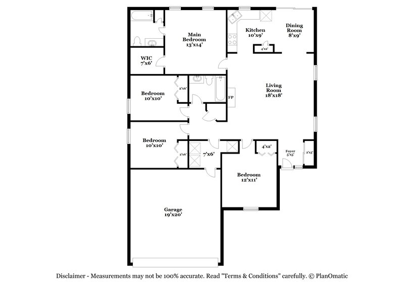 2,000/Mo, 10833 Carrington Ct Jacksonville, FL 32257 Floor Plan View