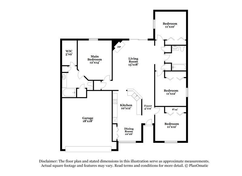 1,800/Mo, 9074 Prosperity Lake Dr Jacksonville, FL 32244 Floor Plan View