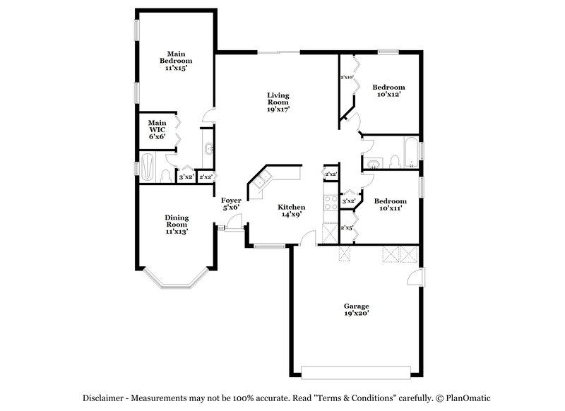 1,615/Mo, 8460 Rockridge Dr Jacksonville, FL 32244 Floor Plan View