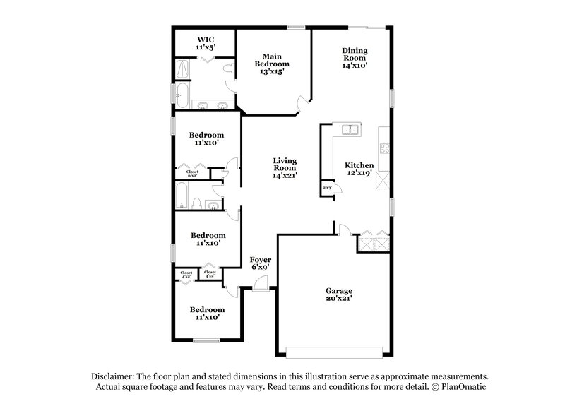 2,730/Mo, 10267 Normanwood Ct Jacksonville, FL 32221 Floor Plan View