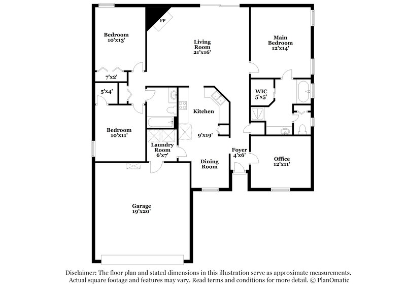 1,980/Mo, 545 Fallen Timbers Dr Orange Park, FL 32073 Floor Plan View