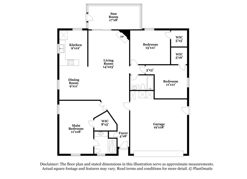 1,760/Mo, 8070 Marseilles Dr Jacksonville, FL 32277 Floor Plan View