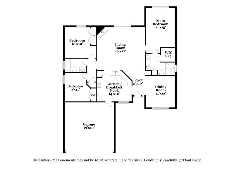1,765/Mo, 7607 Ginger Tea Trl W Jacksonville, FL 32244 Floor Plan View
