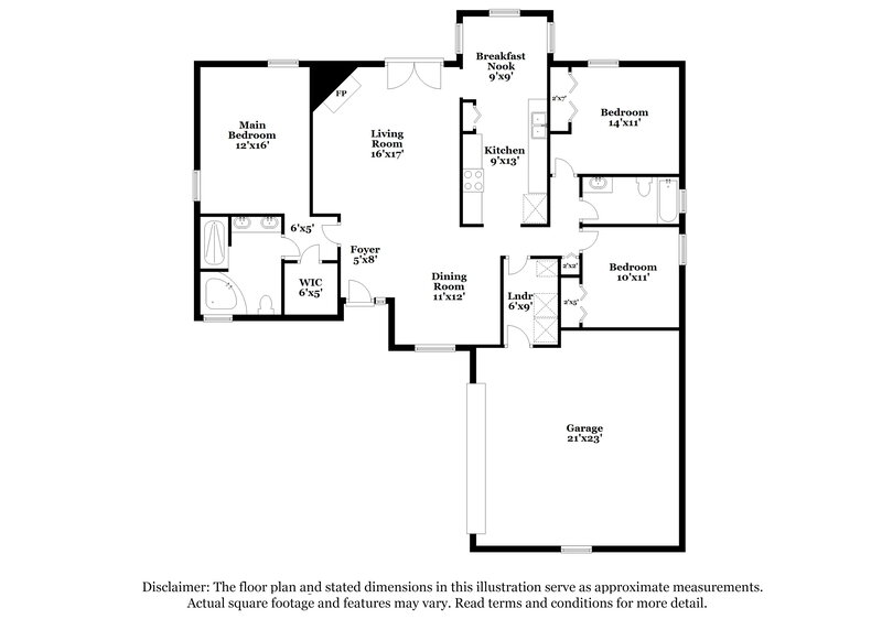 2,660/Mo, 8551 Chadwell Ct Jacksonville, FL 32244 Floor Plan View