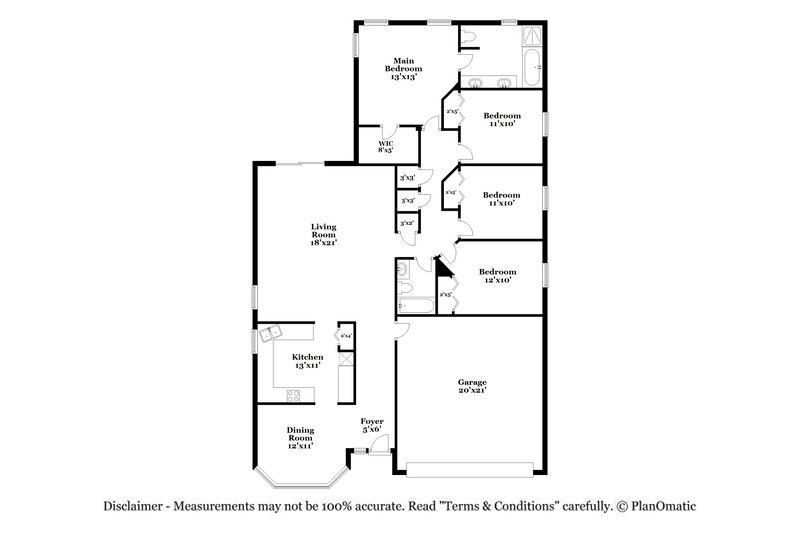 2,050/Mo, 228 Prince Phillip Dr Saint Augustine, FL 32092 Floor Plan View