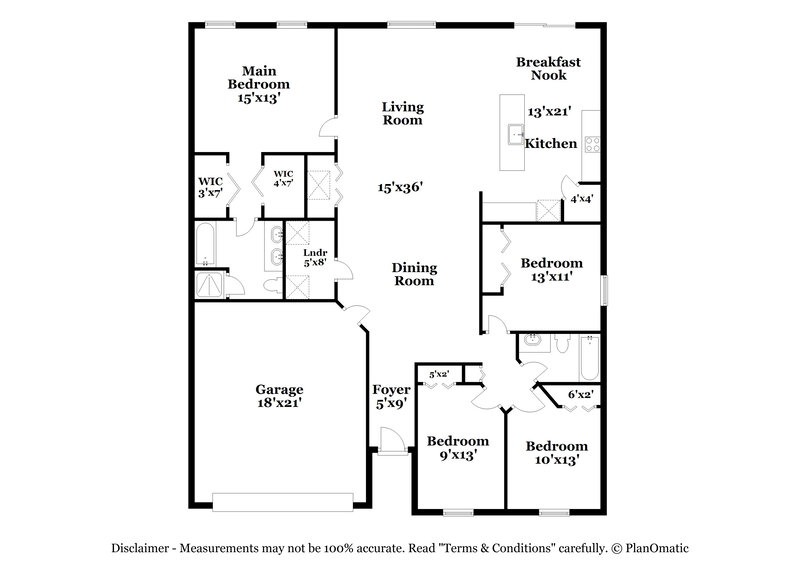 2,010/Mo, 2533 Spring Pond Jacksonville, FL 32221 Floor Plan View