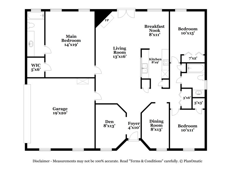 1,980/Mo, 11132 Barbizon Cir E Jacksonville, FL 32257 Floor Plan View