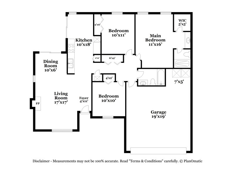 1,995/Mo, 252 Quebec Ln Jacksonville, FL 32225 Floor Plan View