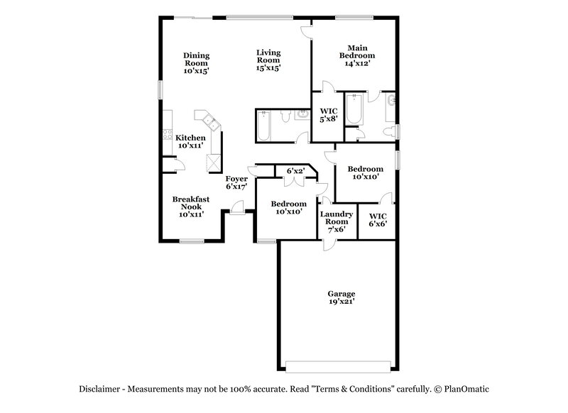 1,720/Mo, 9003 Fallsmill Dr Jacksonville, FL 32244 Floor Plan View