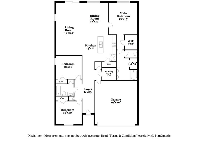 1,830/Mo, 12394 Glimmer Way Jacksonville, FL 32219 Floor Plan View