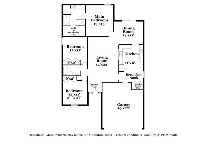 1,895/Mo, 3280 Lake Effie Ct N Jacksonville, FL 32277 Floor Plan View