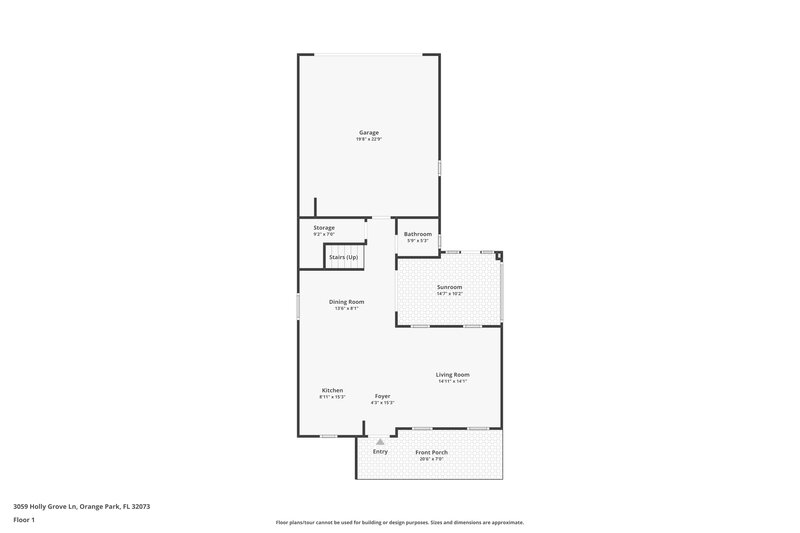 1,940/Mo, 3059 Holly Grove Ln Orange Park, FL 32073 Floor Plan View