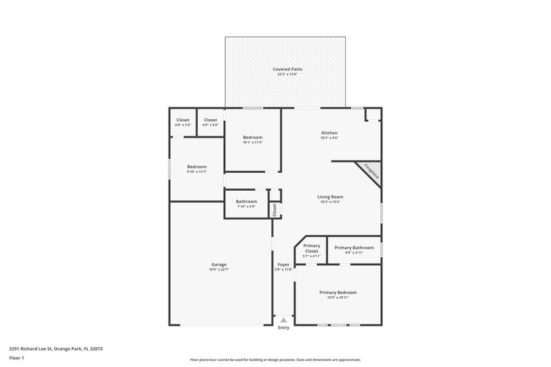 1,690/Mo, 2291 Richard Lee St Orange Park, FL 32073 Floor Plan View