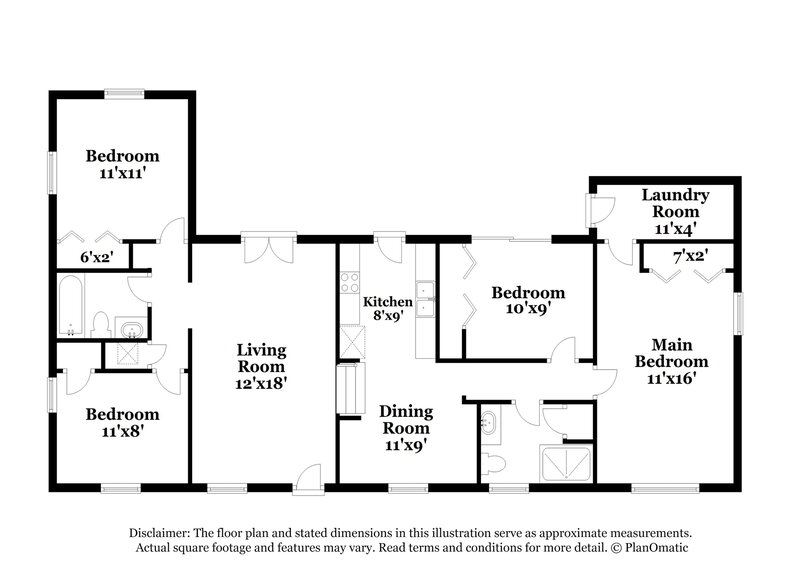 1,825/Mo, 1655 Aletha Dr Jacksonville, FL 32211 Floorplan View