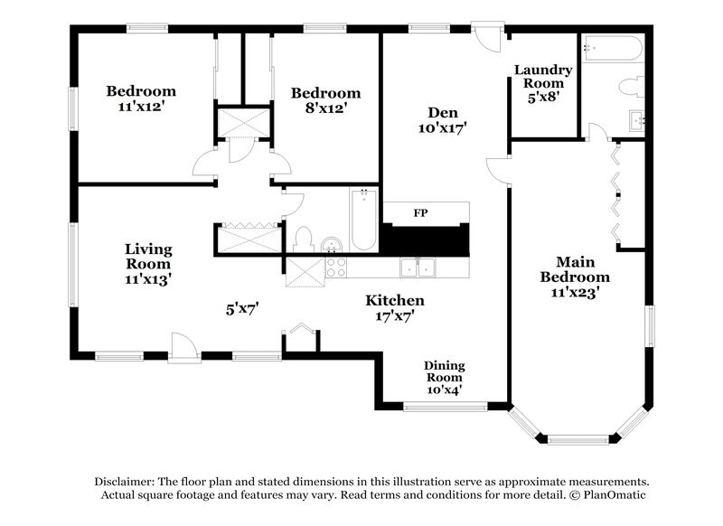 1,535/Mo, 1923 Griflet Rd Jacksonville, FL 32211 Floor Plan View