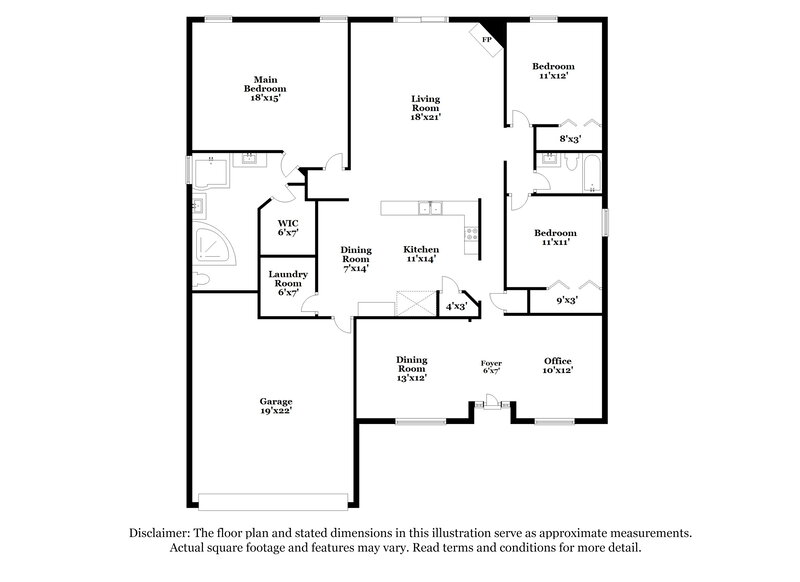 2,265/Mo, 862 E Red House Branch Rd Saint Augustine, FL 32084 Floor Plan View