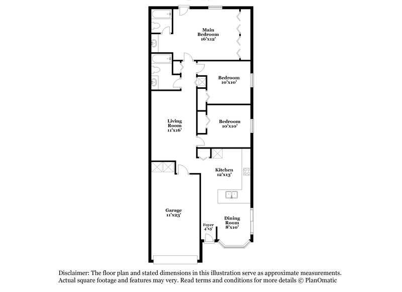 1,695/Mo, 9956 Somerset Grove Ln Jacksonville, FL 32222 Floorplan View