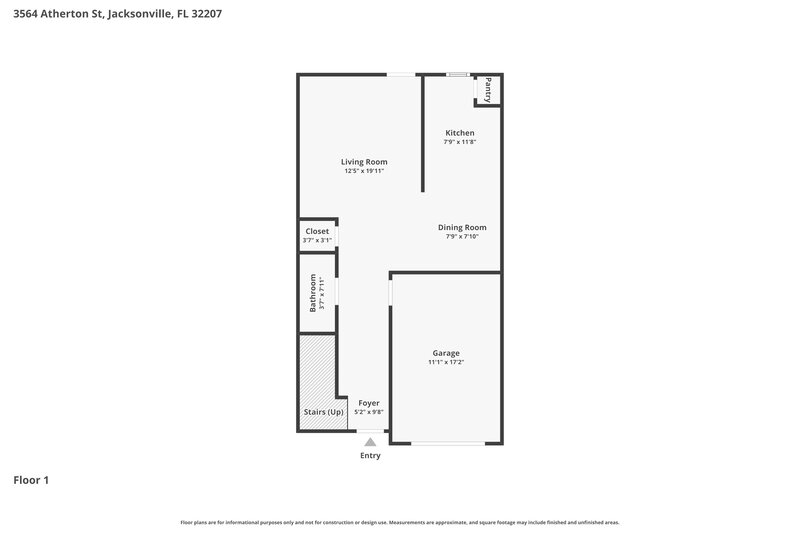 0/Mo, 3564 Atherton St Jacksonville, FL 32207 Floor Plan View