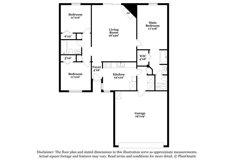 2,065/Mo, 11181 Illford Dr Jacksonville, FL 32246 Floor Plan View