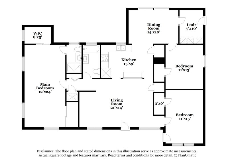 1,730/Mo, 2514 Arlex Jacksonville, FL 32211 Floorplan View