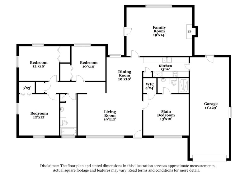 1,845/Mo, 121 Saturn Ln Orange Park, FL 32073 Floor Plan View