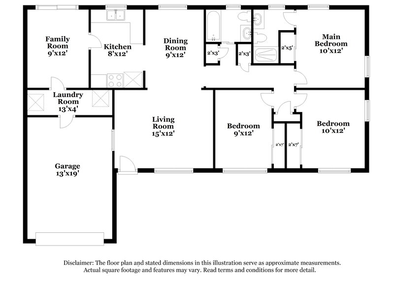 1,560/Mo, 1120 Skye Dr W Jacksonville, FL 32221 Floorplan View