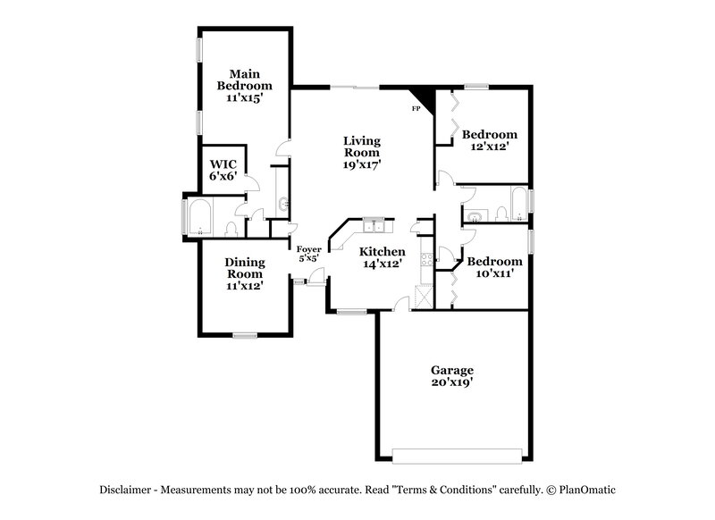 2,160/Mo, 12419 Long Lake Dr N Jacksonville, FL 32225 Floorplan View