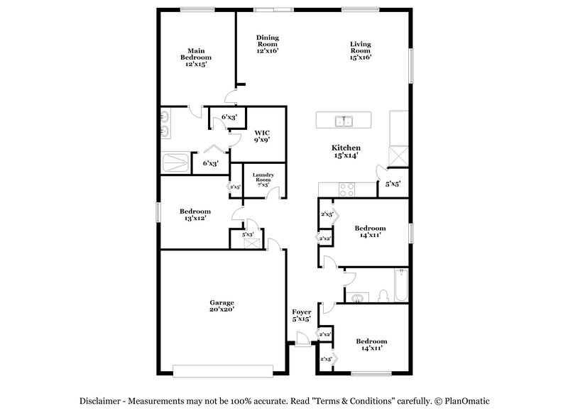 2,170/Mo, 1944 Rock Springs Way Middleburg, FL 32068 Floor Plan View