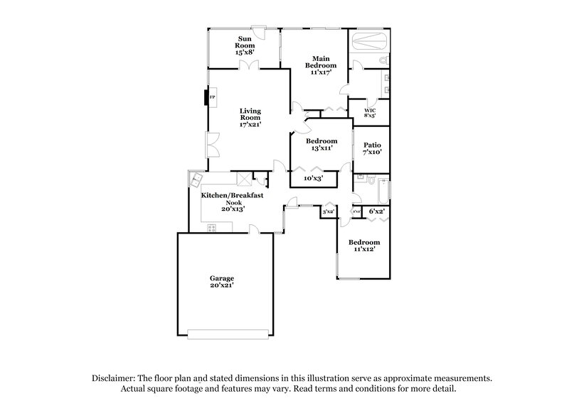 2,105/Mo, 1477 Classic Oak Rd E Jacksonville, FL 32225 Floor Plan View