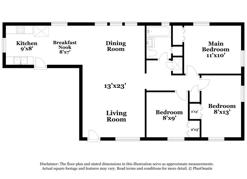 1,230/Mo, 10249 Haverford Rd Jacksonville, FL 32218 Floor Plan View