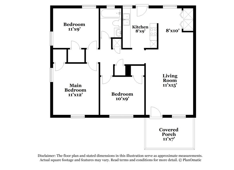 1,650/Mo, 1031 Bunker Hill Blvd Jacksonville, FL 32208 Floor Plan View