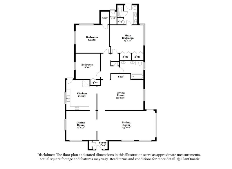 1,415/Mo, 1198 W 10th St Jacksonville, FL 32209 Floor Plan View