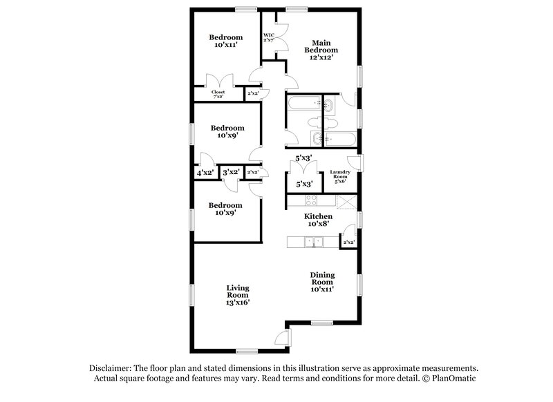 1,450/Mo, 1456 E 27th St Jacksonville, FL 32206 Floor Plan View
